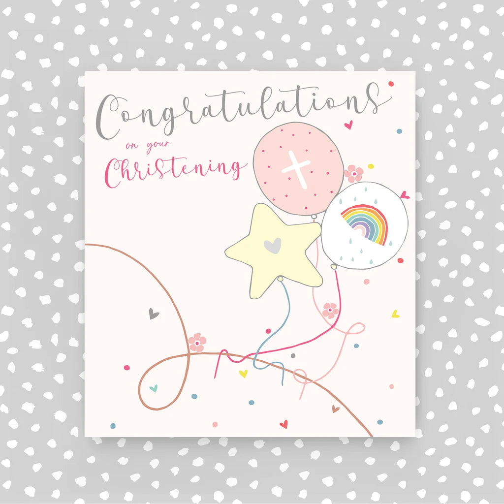 Congratulations on your christening - pink - Daisy Park