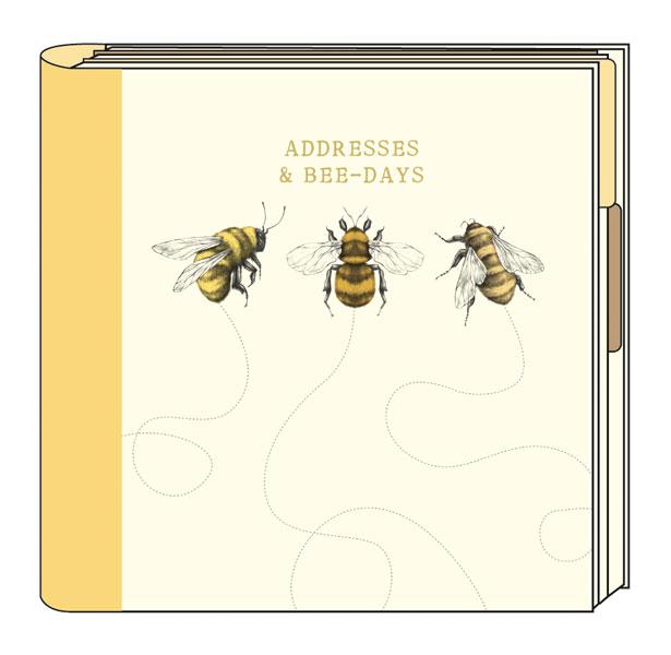 Bees Address and Birthday Book - Daisy Park