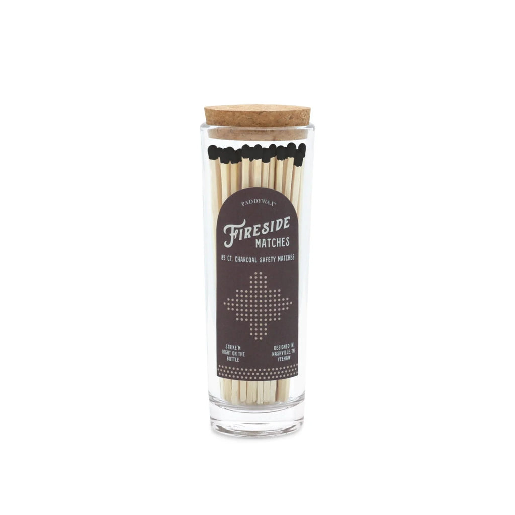 Fireside tall safety matches - Charcoal tip - Daisy Park