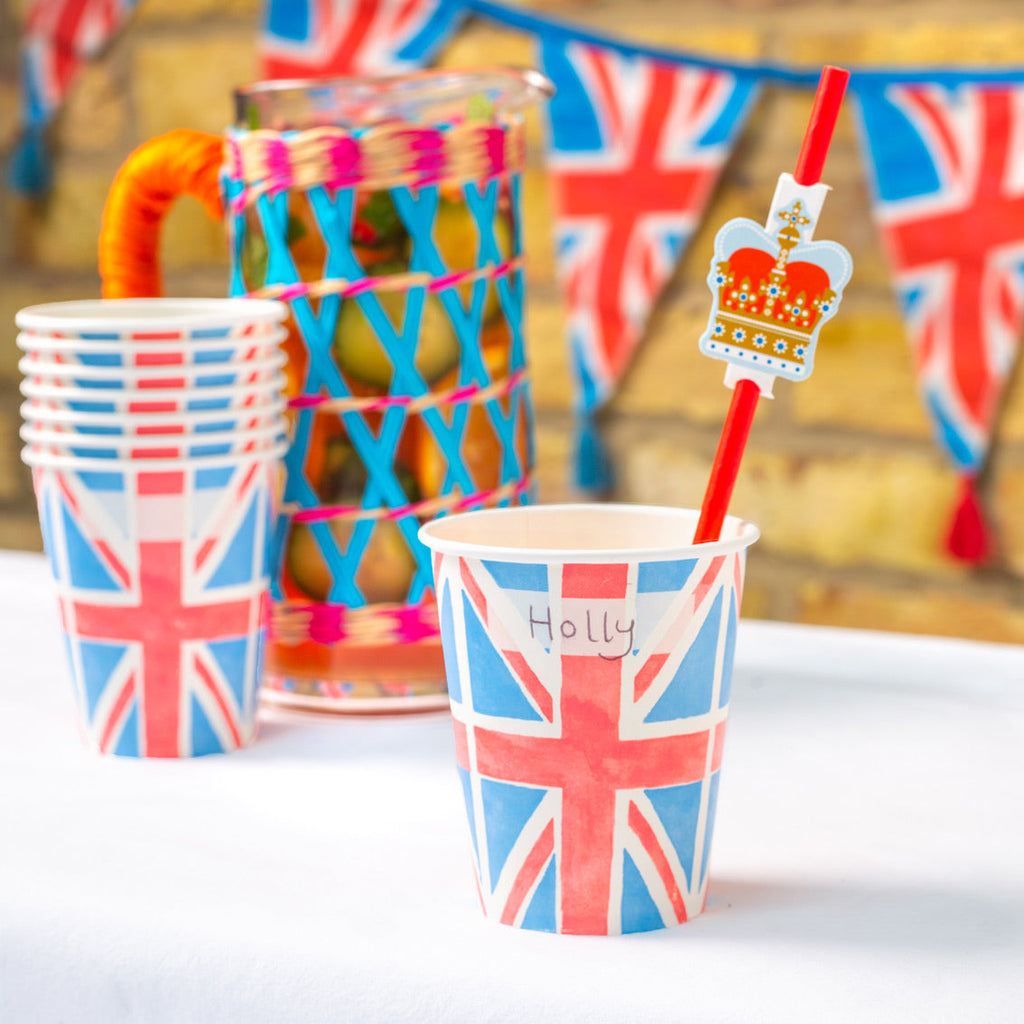 Royal Coronation paper straws - 12 pack - Daisy Park