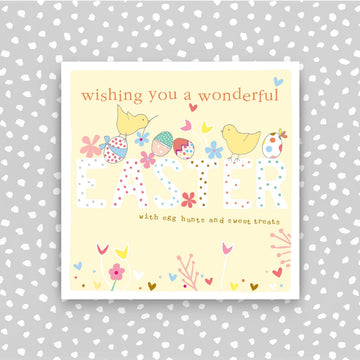 Wishing you a wonderful Easter 4 card pack - Daisy Park