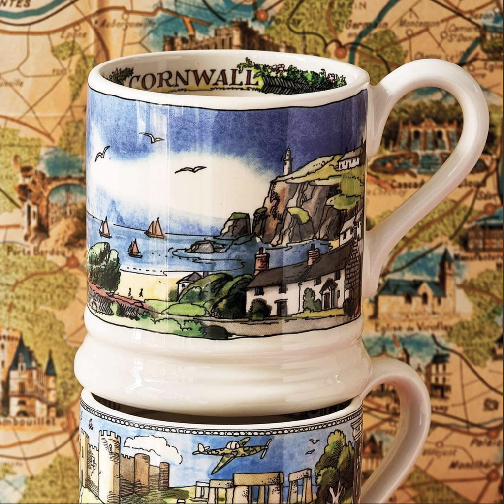 Emma Bridgewater Cornish Beaches 1/2pt mug - Daisy Park