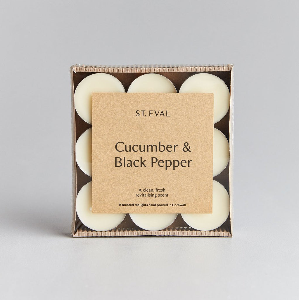 St Eval Cucumber and Black Pepper tealights - Daisy Park