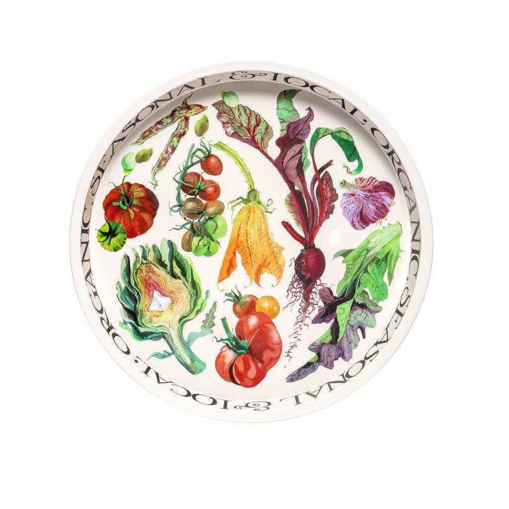 Emma Bridgewater Dig the garden deepwell metal tray - Daisy Park