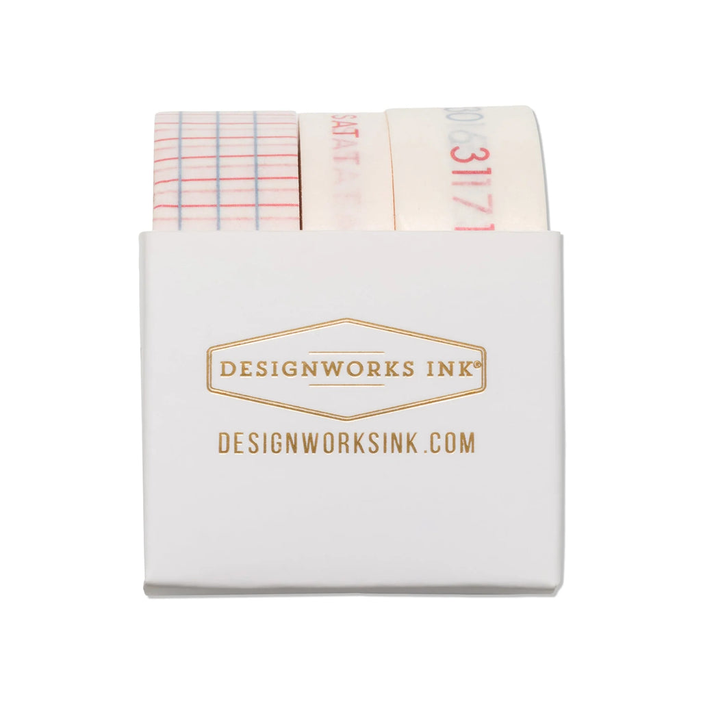 Washi tape set of 3 - Retro Utilitarian - Daisy Park