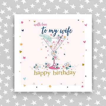 With love Wife Birthday Card - Daisy Park