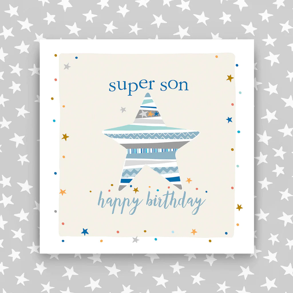 Super star Son Birthday Card - Daisy Park