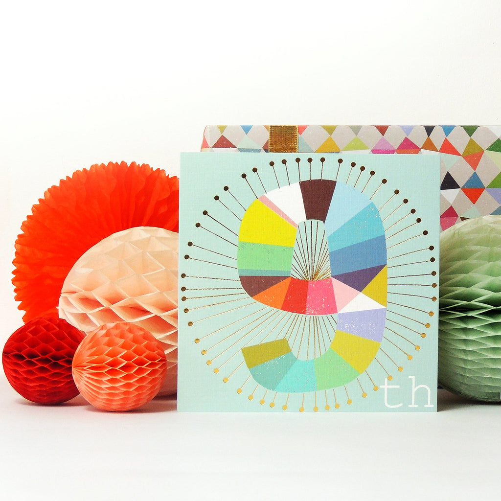 Gold foiled 9th card - Daisy Park