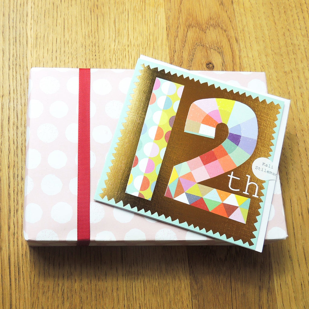 Gold foiled 12th card - Daisy Park