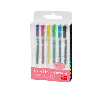 Shine like a diamond - Set of 6 Glitter mini gel pens - Daisy Park