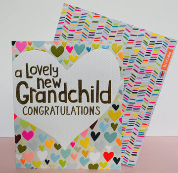 A lovely new grandchild card - Daisy Park