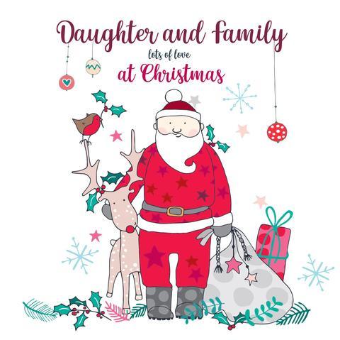 Daughter and Family at Christmas Card - Daisy Park