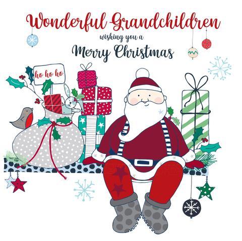Wonderful Grandchildren at Christmas Card - Daisy Park