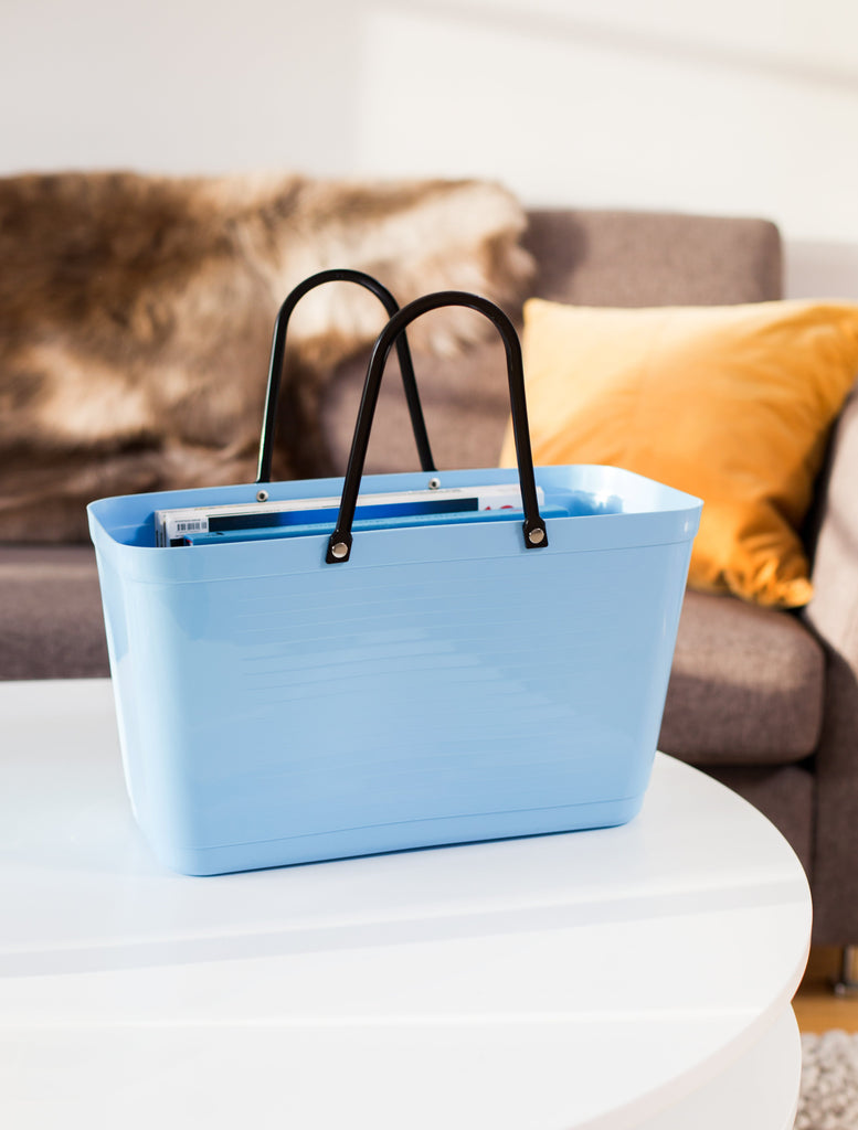 Hinza bag large green plastic - light blue - Daisy Park