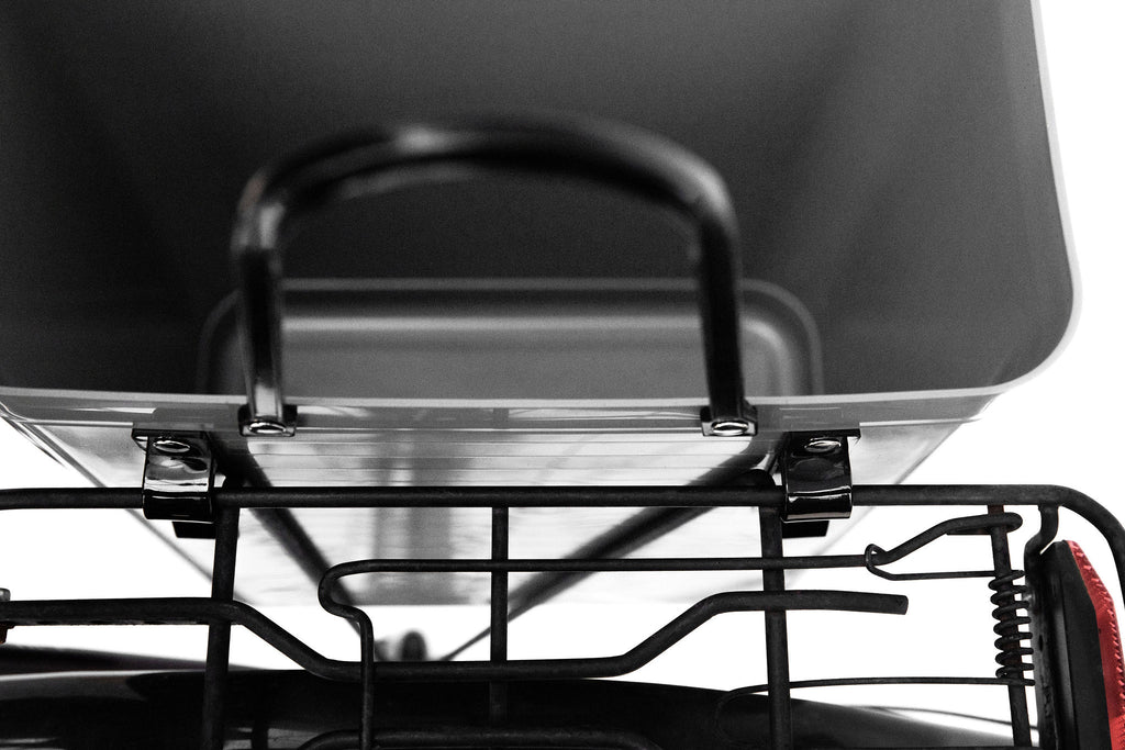 Hinza bag - Tall with bicycle hooks - Grey - Daisy Park