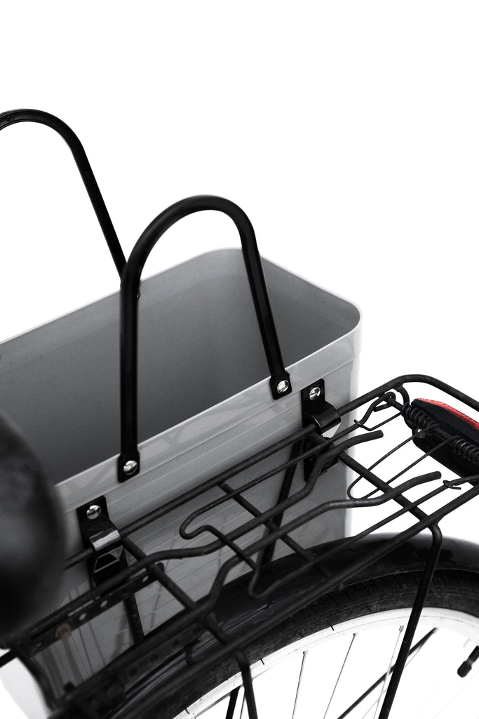 Hinza bag - Tall with bicycle hooks - Grey - Daisy Park