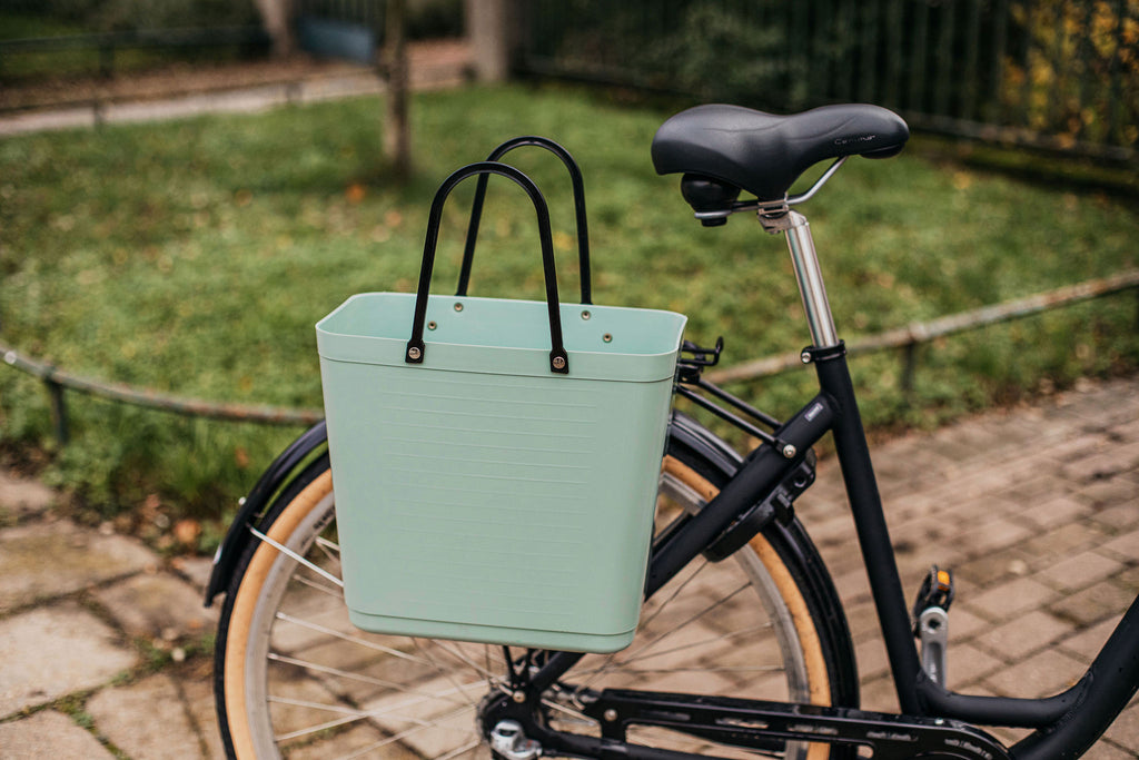 Hinza bag - Tall with bicycle hooks - Olive - Daisy Park