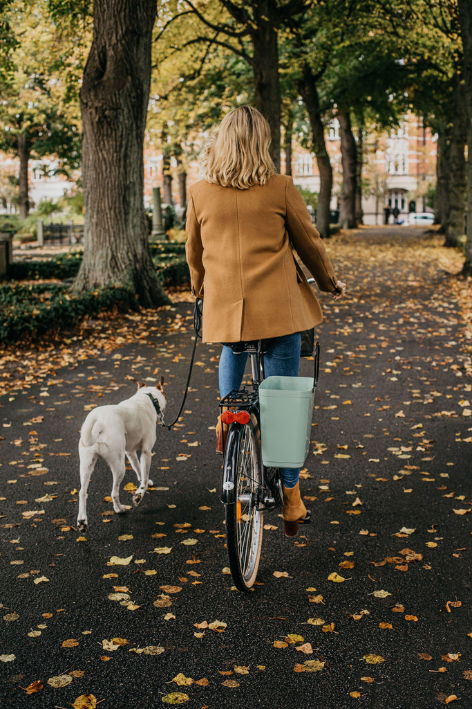 Hinza bag - Tall with bicycle hooks - Olive - Daisy Park