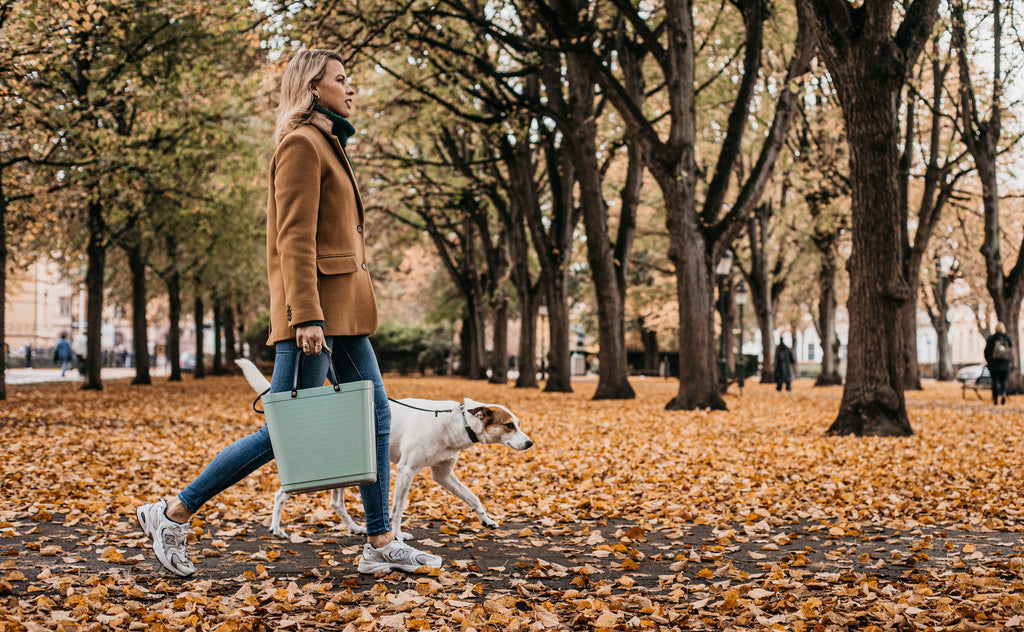 Hinza bag - Tall with bicycle hooks - Olive - Daisy Park