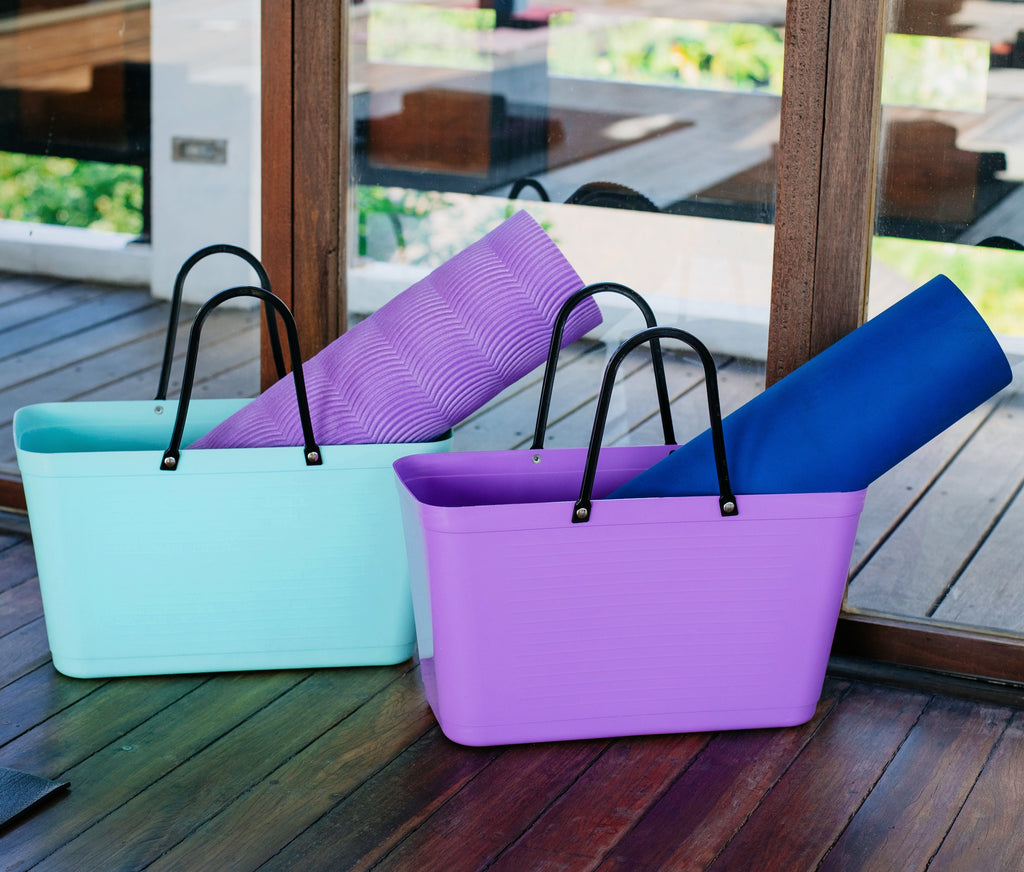 Hinza bag large green plastic - Purple - Daisy Park
