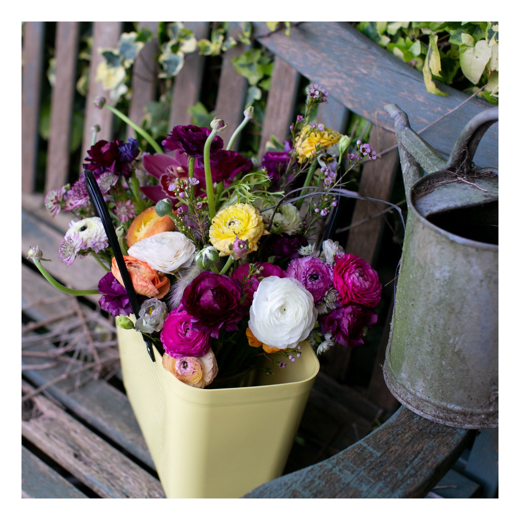 Hinza bag large green plastic - Lemon - Daisy Park