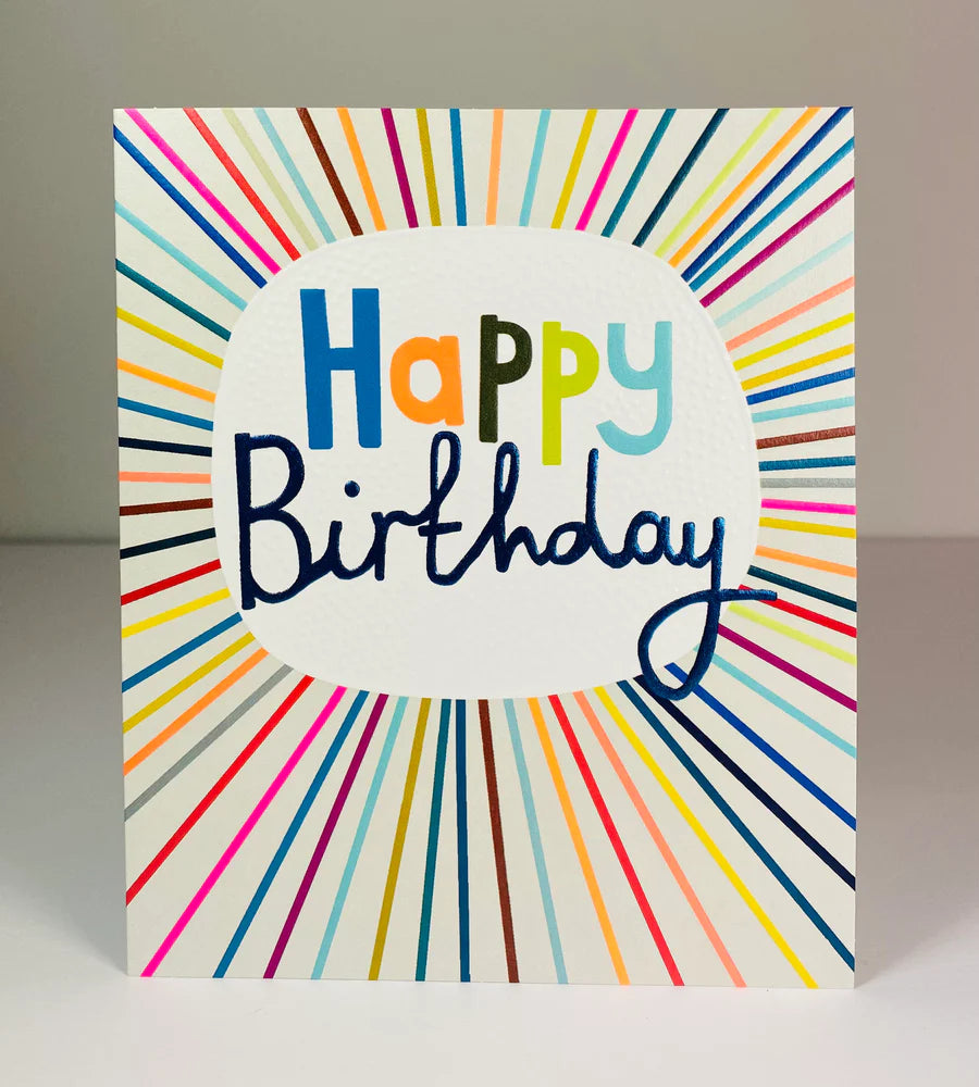 Happy Birthday beams card - Daisy Park