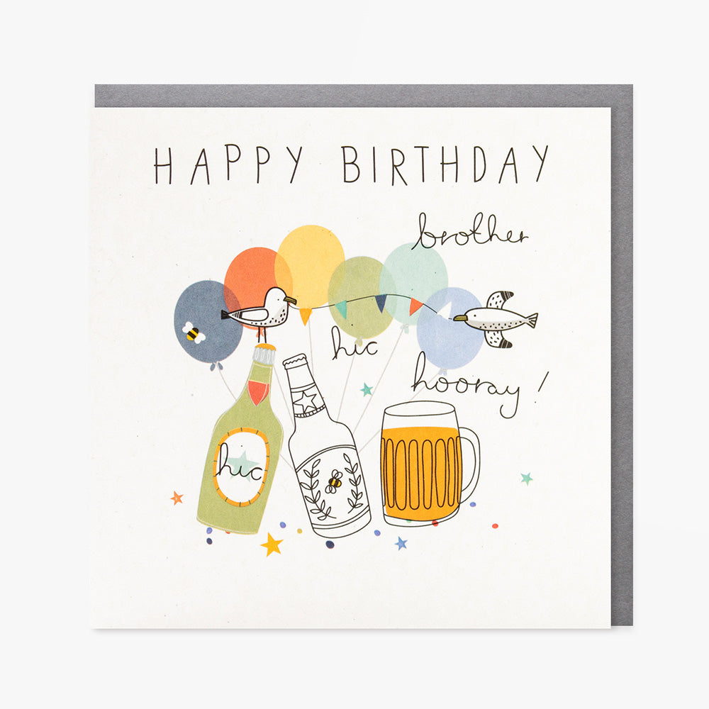 Brother birthday card - Daisy Park