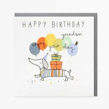 Grandson birthday card - Daisy Park