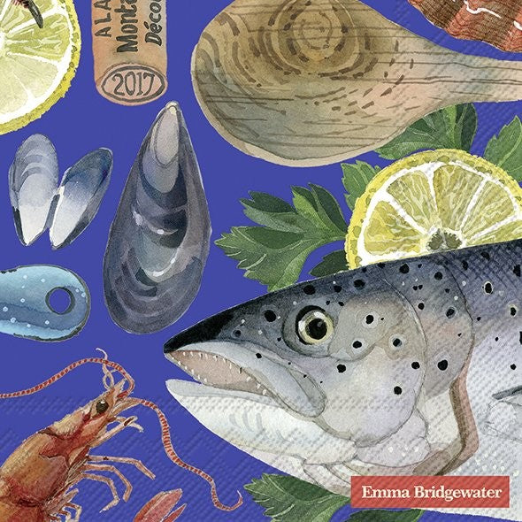 Emma Bridgewater Fish Supper Lunch Napkins - Daisy Park