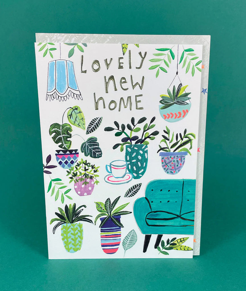 Lovely New Home plants card - Daisy Park