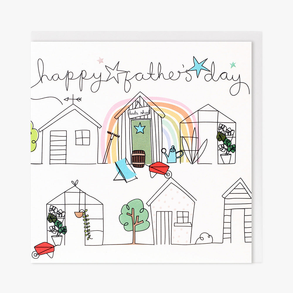 Dad's shed Father's Day card - Daisy Park