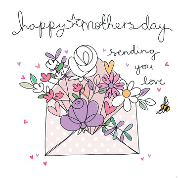 Mother's Day envelope card - Daisy Park