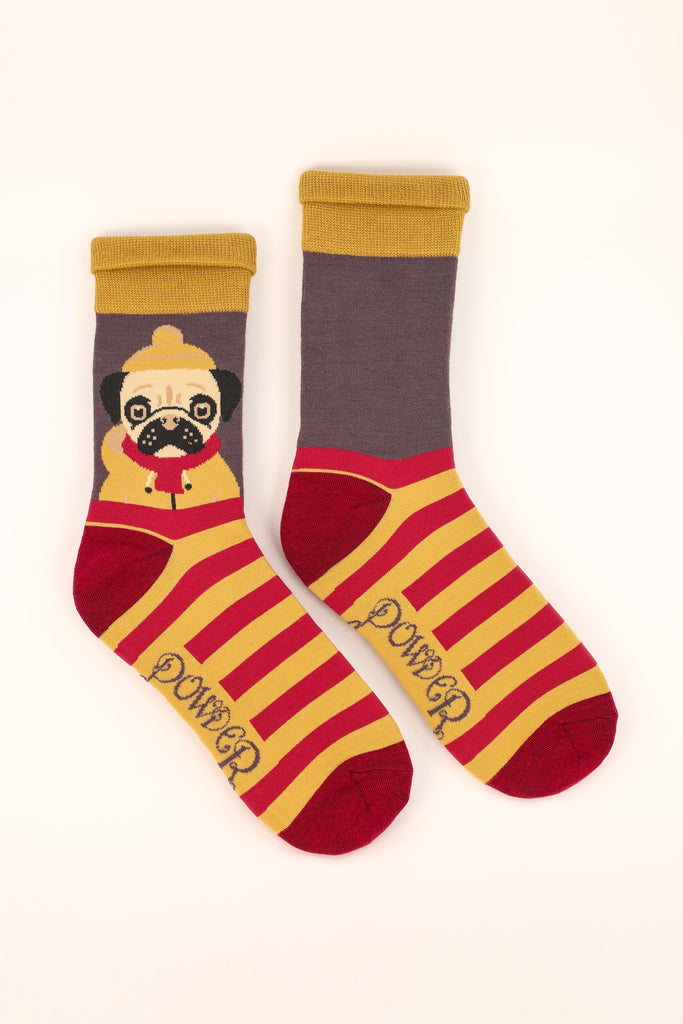Men's Fisherman pug socks - Daisy Park