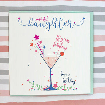 Wonderful daughter 18th card - Daisy Park