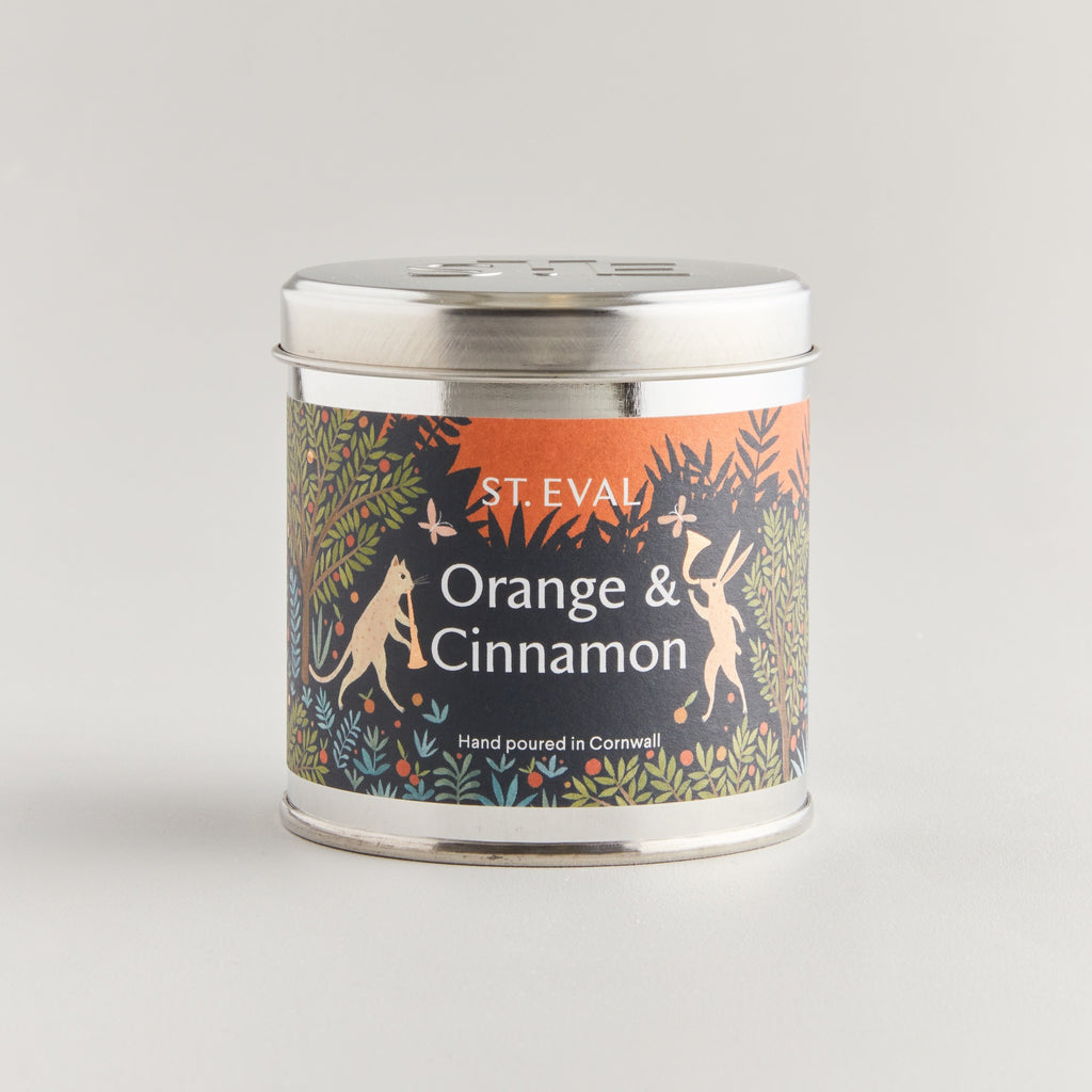 St Eval Orange & Cinnamon tin candle - Daisy Park