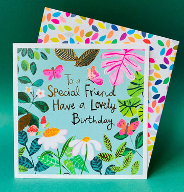 Special Friend Happy birthday card - Daisy Park
