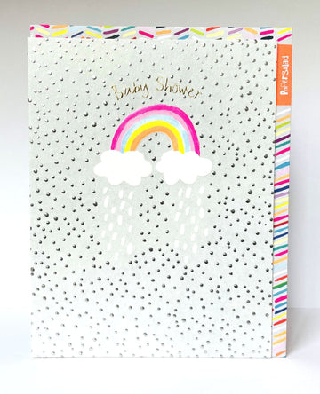 Baby shower rainbow card - Daisy Park