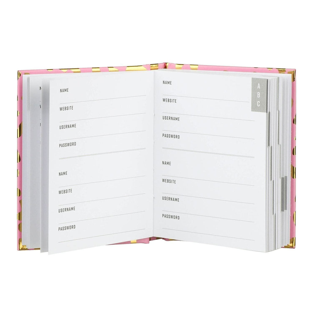Pink leopard password book - Daisy Park