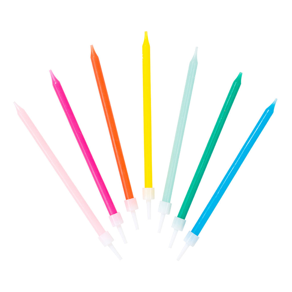 Rainbow brights birthday candles. - Daisy Park