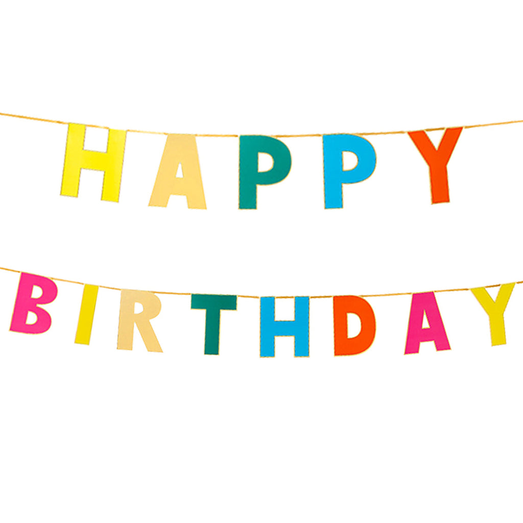 Birthday brights Happy Birthday garland - Daisy Park