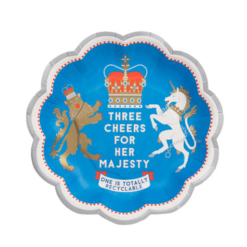 Right Royal Spectacle - Union Flag paper plates - Daisy Park