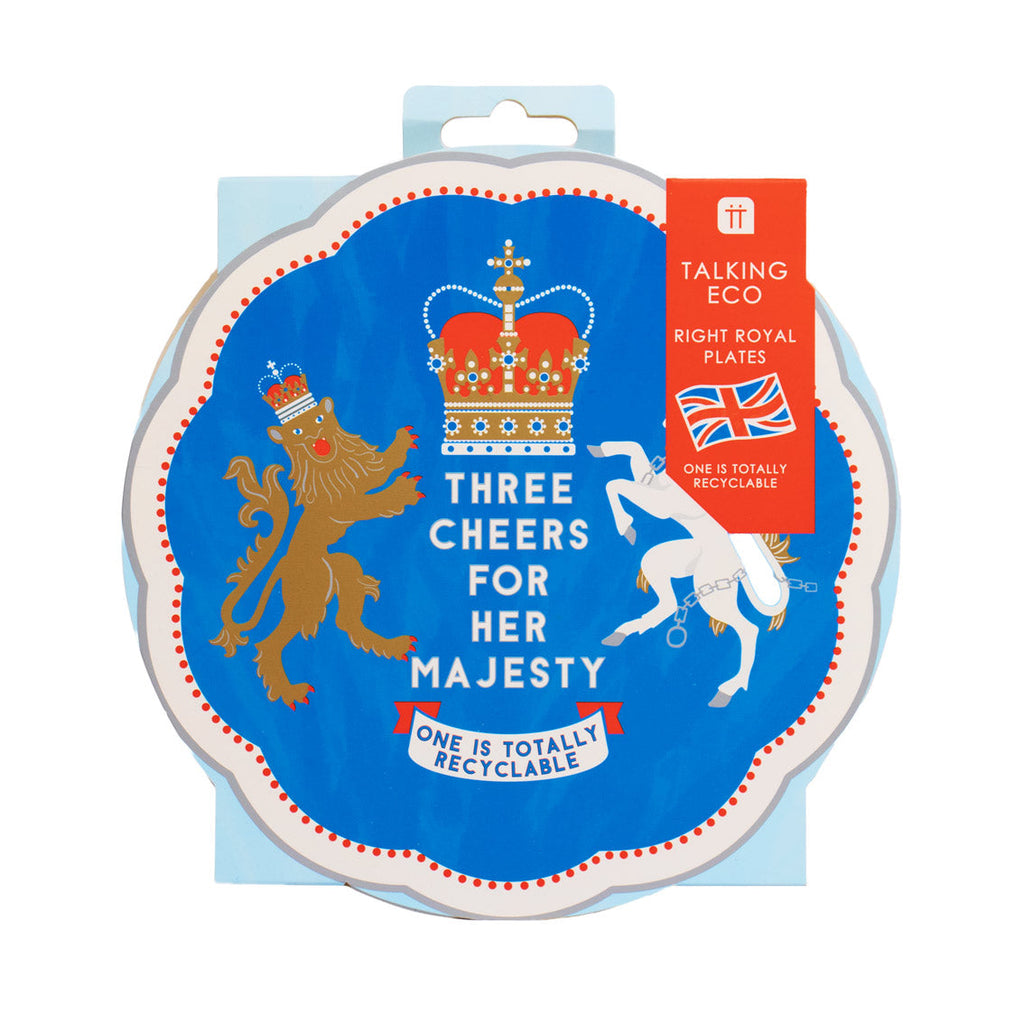 Right Royal Spectacle - Union Flag paper plates - Daisy Park