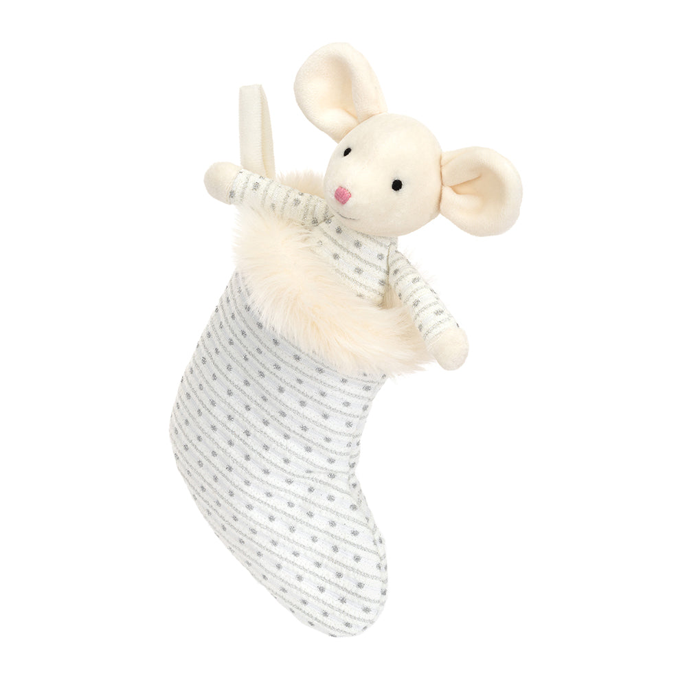Jellycat Shimmer Stocking Mouse - Daisy Park