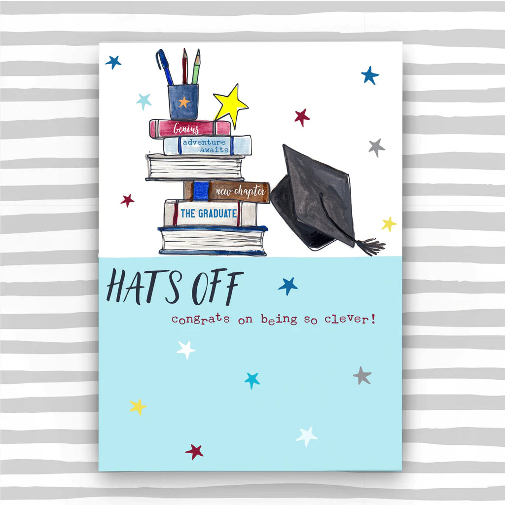 Hats off graduation card - Daisy Park