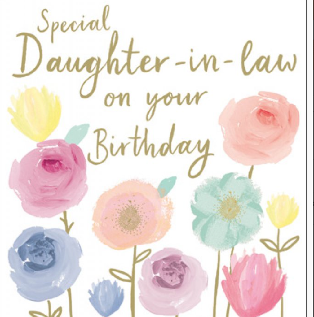 Special Daughter in law card - Daisy Park