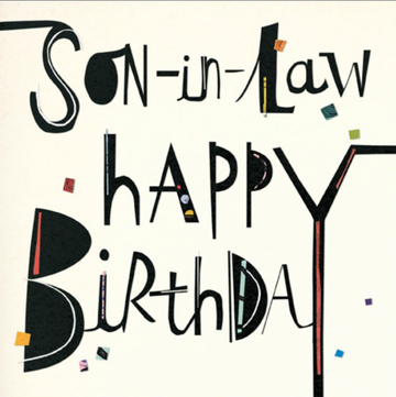 Son in law birthday card - Daisy Park