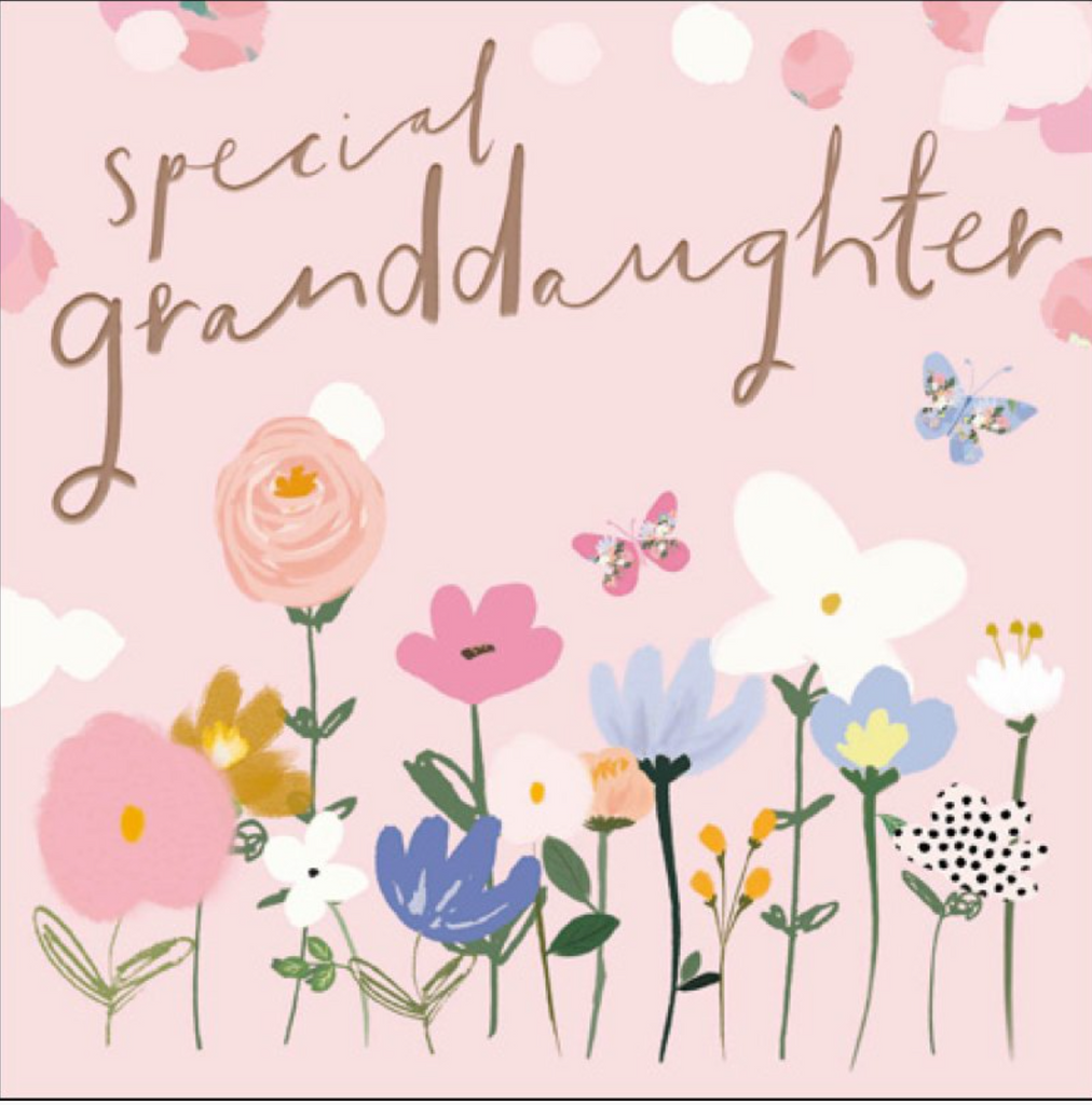 Granddaughter flowers birthday card - Daisy Park