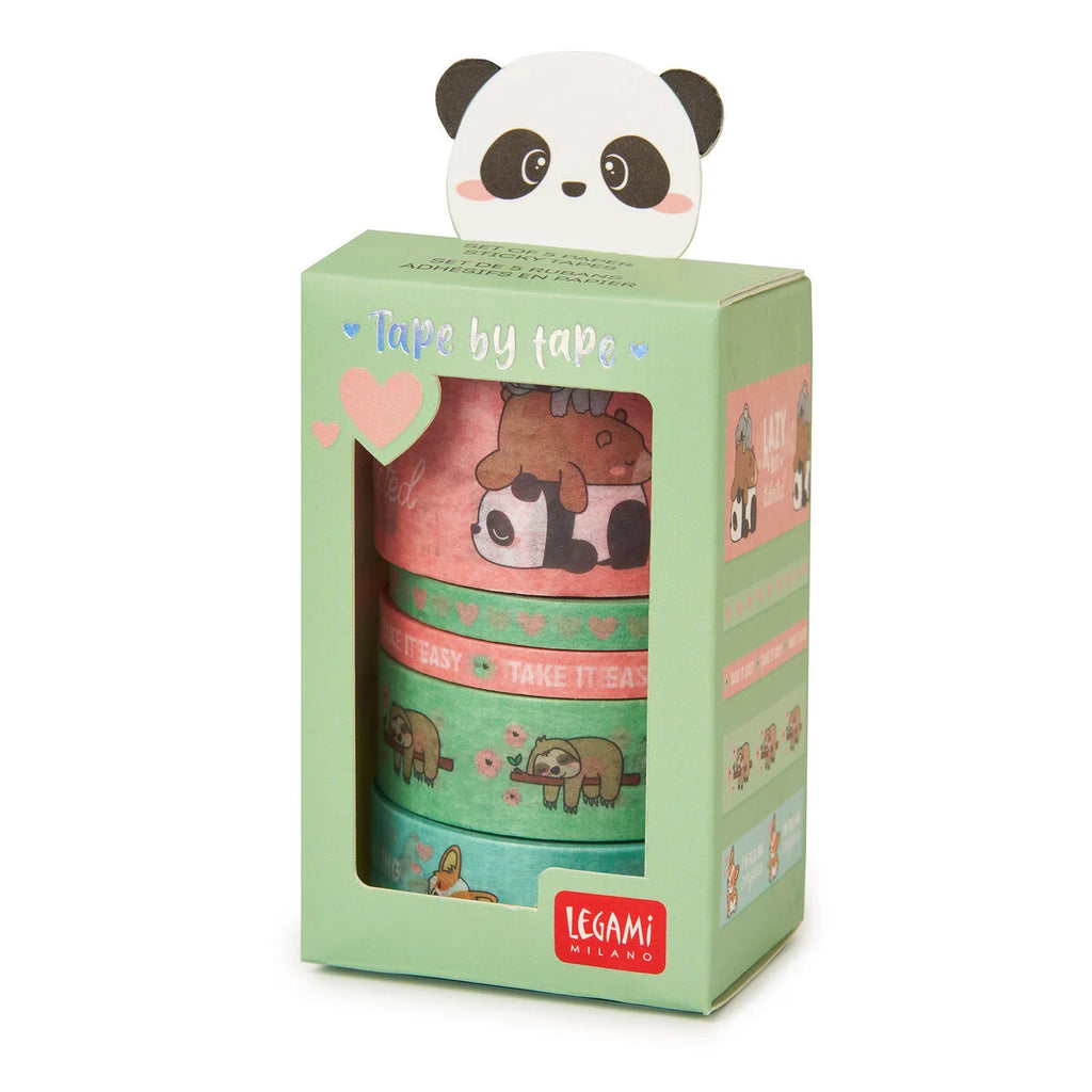 Set of 5 cute animal sticky tapes - Daisy Park