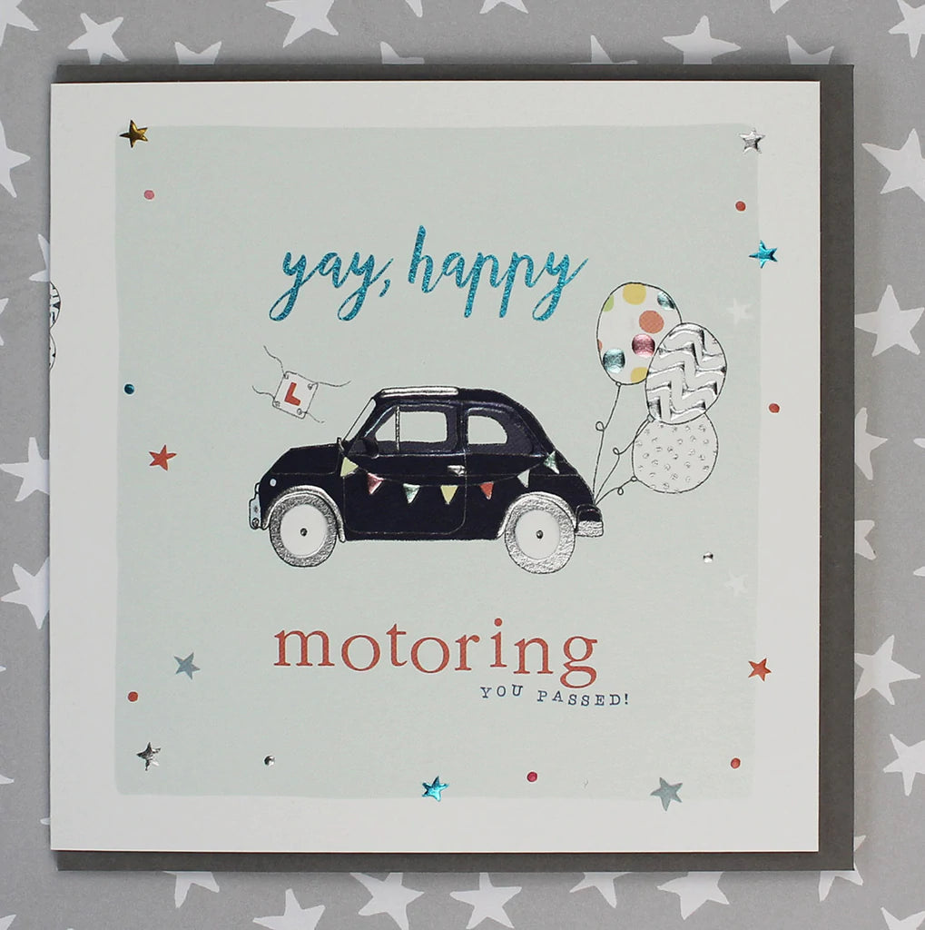 Yay, Happy motoring - You passed card - Daisy Park