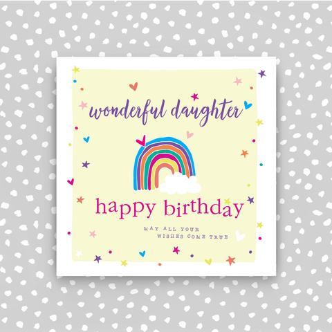 Wonderful Rainbow Daughter Birthday Card - Daisy Park